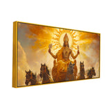 Divine Surya Dev Vastu Canvas Wall Painting for Home & Office Décor