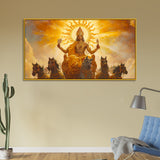 Divine Surya Dev Vastu Canvas Wall Painting for Home & Office Décor