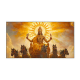 Divine Surya Dev Vastu Canvas Wall Painting for Home & Office Décor
