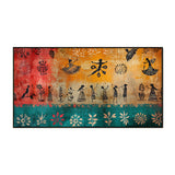 Charming Traditional Indian Folk Art Warli Canvas Wall Painting