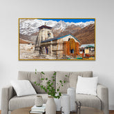 Kedarnath Dham Temple Bhagwan Lord Shiva Mandir Canvas Wall Painting