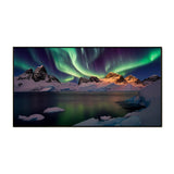 Stunning Aurora Borealis Canvas Digital Print Wall Painting with Floating Frame