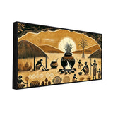 Beautiful Village Feast Digital Print on Canvas Wall Painting
