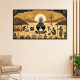 Beautiful Village Feast Digital Print on Canvas Wall Painting
