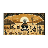 Beautiful Village Feast Digital Print on Canvas Wall Painting