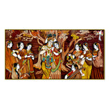 Radha Krishna Rasleela Large Canvas Wall Painting