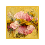 Eternal Bloom Luxe Pink Floral Square Canvas Wall Painting