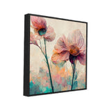 Elegant Pink Floral Big Canvas Wall Painting