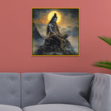 Meditating Lord Shiva Spiritual Canvas Wall Painting