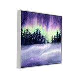Silent Aurora – Northern Lights Nature-Inspired Canvas Wall Painting