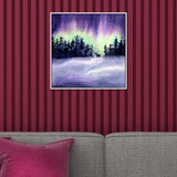 Silent Aurora – Northern Lights Nature-Inspired Canvas Wall Painting