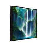 Multi-Layered Waterfall Nature Canvas Wall Painting