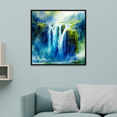 Celestial Falls – Fantasy Waterfall Vastu Canvas Wall Painting