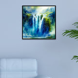 Celestial Falls – Fantasy Waterfall Vastu Canvas Wall Painting