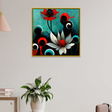 Modern Abstract Floral Canvas Wall Painting