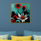 Modern Abstract Floral Canvas Wall Painting