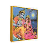 Divine Radha Krishna Religious Canvas Wall Painting