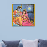 Divine Radha Krishna Religious Canvas Wall Painting
