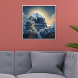 Lord Shiva Meditation Near Kailash Mountain Canvas Wall Painting