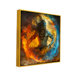 Fire & Ice Cosmic Dance Mahadev Vastu Wall Painting for Home & Office Décor