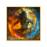 Fire & Ice Cosmic Dance Mahadev Vastu Wall Painting for Home & Office Décor