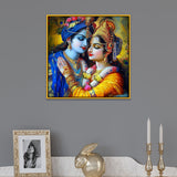 Radha Krishna Divine Love Canvas Wall Painting