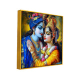 Radha Krishna Divine Love Canvas Wall Painting
