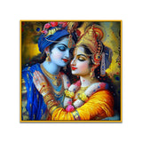 Radha Krishna Divine Love Canvas Wall Painting