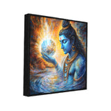 Divine Lord Shiva Holding Earth Canvas Wall Painting