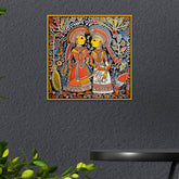 Traditional Indian Madhubani Art Canvas Wall Painting