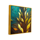 Golden Leaf 3D Texture Modern Canvas Wall Painting