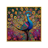 Vibrant Multicolor Majestic Peacock Vastu Canvas Wall Painting
