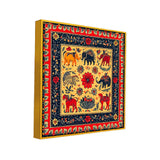 Traditional Madhubani Folk Art Canvas Painting for Home and Office Décor