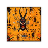 Tribal Mask Bold Abstract Tribal-Inspired Canvas Wall Painting