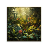 Mystical Tropical Jungle Canvas Wall Painting