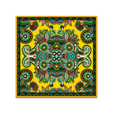 Vibrant Colorful Floral & Paisley Art Mandala-Inspired Canvas Wall Painting