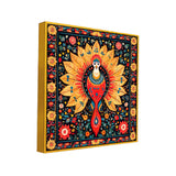 Bold and Colorful Madhubani Bhil Painting with Intricate Folk Art Designs