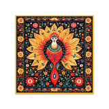 Bold and Colorful Madhubani Bhil Painting with Intricate Folk Art Designs