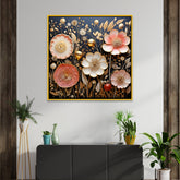 Modern Multicolor Flowers Canvas Wall Painting