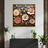 Modern Multicolor Flowers Canvas Wall Painting