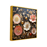 Modern Multicolor Flowers Canvas Wall Painting