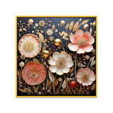 Modern Multicolor Flowers Canvas Wall Painting
