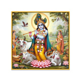 Radha Krishna Square Religious Canvas Wall Painting