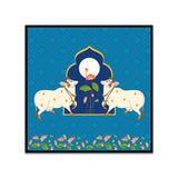 Traditional Indian Folk Art Digital Printed Canvas Wall Painting
