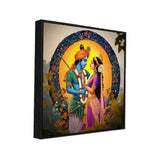Radha Krishna Divine Love Hindu Religious Canvas Wall Painting