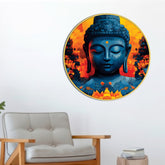 Elegant Round Gautam Buddha Painting