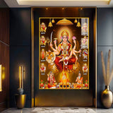 Nav Durga Mata Rani Canvas Printed Acrylic Wall Paintings & Arts