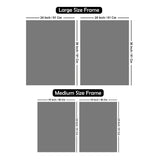 Abstract Geometry Shapes Art Acrylic Floating Wall Painting Set of 2