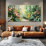 Large Abstract Canvas 3D Textured Landscape Painting Abstract Wall Art Modern Bedroom Wall Art Custom Boho Wall Art