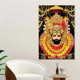Khatu Shyam Ji Canvas Painting Indian Religious Wall Art